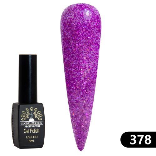 Гель-лак BLACK ELITE 378, Global Fashion 8 мл Гель-лак BLACK ELITE 378, Global Fashion 8 мл