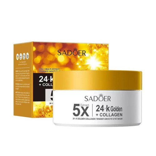 Антивікові гідрогелеві патчі для повік Sadoer 24К Collagen + Collagen, 80шт/100г Антивікові гідрогелеві патчі для повік Sadoer 24К Collagen + Collagen, 80шт/100г