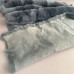 Натуральне хутро кролика фарбоване 56х110 см - джинс