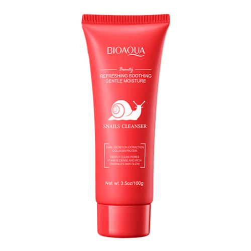 Пінка для вмивання з муцином равлика Bioaqua Snails Cleanser, 100г Пінка для вмивання з муцином равлика Bioaqua Snails Cleanser, 100г