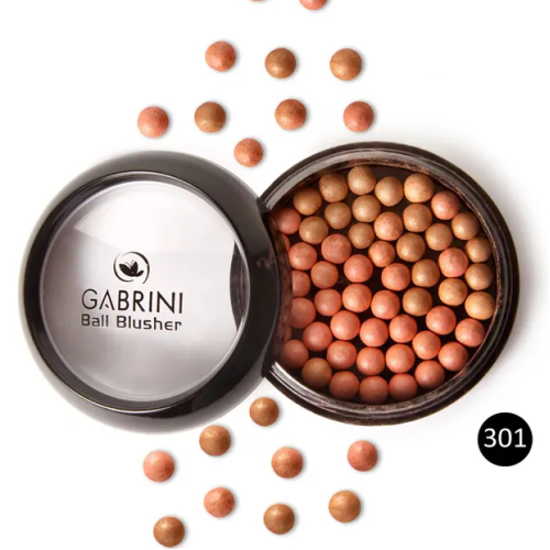 Кулькові рум'яна для обличчя Gabrini Ball Blusher тон 301 персиковий, 20г Кулькові рум'яна для обличчя Gabrini Ball Blusher тон 301 персиковий, 20г