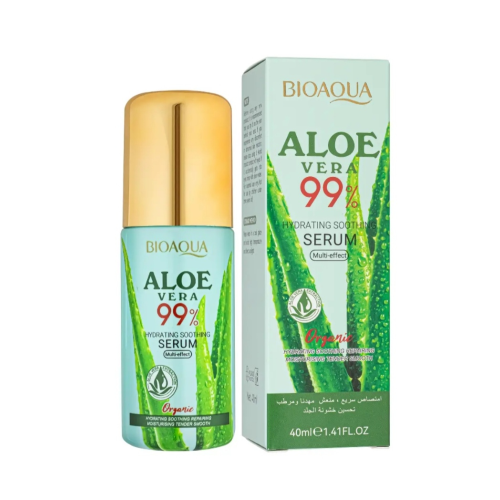 Зволожуюча сироватка для обличчя Bioaqua Aloe Vera 99% з екстрактом алое вера, 30мл Зволожуюча сироватка для обличчя Bioaqua Aloe Vera 99% з екстрактом алое вера, 30мл