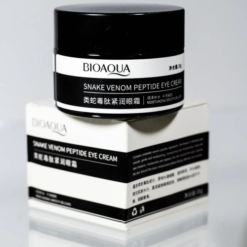 Крем для шкіри навколо очей з пептидами зміїної отрути Bioaqua Snake Venom Peptide, 30г Крем для шкіри навколо очей з пептидами зміїної отрути Bioaqua Snake Venom Peptide, 30г