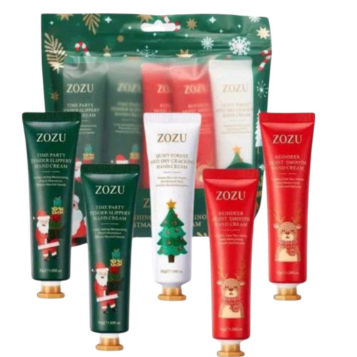 Новорічний подарунковий набір кремів для рук CHRISTMAS ZOZU, 5х30мл Новорічний подарунковий набір кремів для рук CHRISTMAS ZOZU, 5х30мл