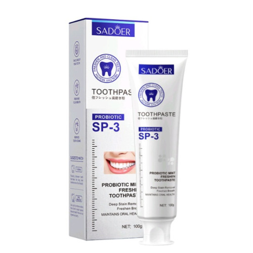 Освіжаюча зубна паста з пробіотиками SADOER Probiotic Mint Freshen Toothpaste, 100г Освіжаюча зубна паста з пробіотиками SADOER Probiotic Mint Freshen Toothpaste, 100г