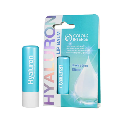 Зволожуючий бальзам для губ Colour Intense з гіалуроновою кислотою, 5г Зволожуючий бальзам для губ Colour Intense з гіалуроновою кислотою, 5г