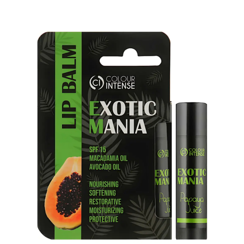 Зволожуючий бальзам для губ Colour Intense Exotic Mania з ароматом папаї, 5г Зволожуючий бальзам для губ Colour Intense Exotic Mania з ароматом папаї, 5г