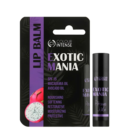 Зволожуючий бальзам для губ Colour Intense Exotic Mania з ароматом пітаї, 5г Зволожуючий бальзам для губ Colour Intense Exotic Mania з ароматом пітаї, 5г