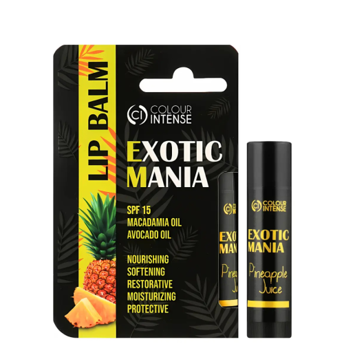 Зволожуючий бальзам для губ Colour Intense Exotic Mania з ароматом ананасу, 5г Зволожуючий бальзам для губ Colour Intense Exotic Mania з ароматом ананасу, 5г