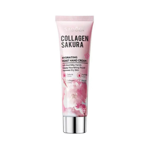 Зволожуючий і живильний крем для рук SADOER Collagen Sakura, 60г Зволожуючий і живильний крем для рук SADOER Collagen Sakura, 60г