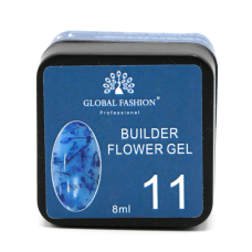 Гель для моделювання нігтів з додаванням сухоцвіту Flower Builder Gel №11, 8г Гель для моделювання нігтів з додаванням сухоцвіту Flower Builder Gel №11, 8г