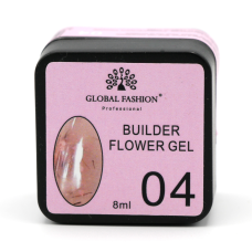 Гель для моделювання нігтів з додаванням сухоцвіту Flower Builder Gel №04, 8г Гель для моделювання нігтів з додаванням сухоцвіту Flower Builder Gel №04, 8г
