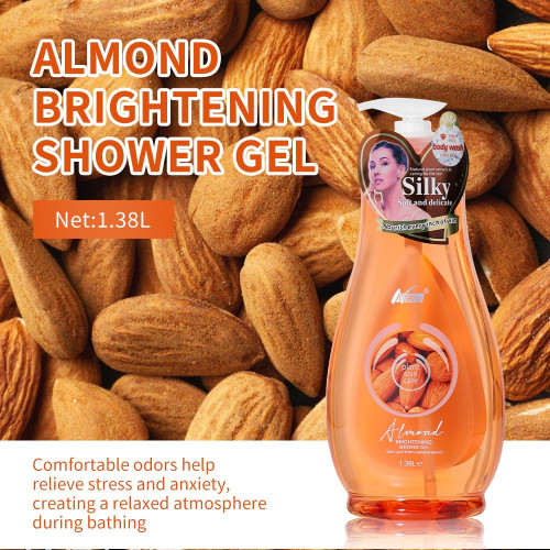 Поживний гель для душу з мигдальним екстрактом Nary Silky Body Wash Almond, 1380мл Поживний гель для душу з мигдальним екстрактом Nary Silky Body Wash Almond, 1380мл