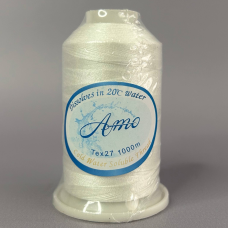 Нитки водорозчинні AMO 40S/2 1000м - білі Нитки водорозчинні AMO 40S/2 1000м - білі