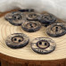10 шт - Гудзики сорочкові Ø-21,5 мм - прозорі з чорним Classic 10 шт - Гудзики сорочкові Ø-21,5 мм - прозорі з чорним Classic