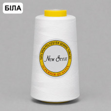 Нитка швейна New Style 40/2 4000 ярдів Біла Нитка швейна New Style 40/2 4000 ярдів Біла