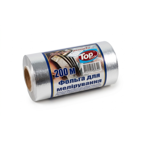 Фольга для мелірування Toppack 12см 200м 14мкм Фольга для мелірування Toppack 12см 200м 14мкм